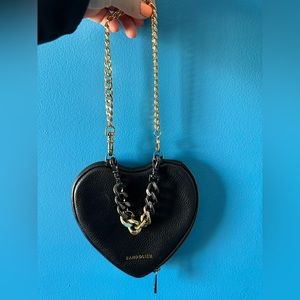 Bandolier add on heart expandable pouch with 2 detachable chains